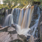 Waterfall at Tullydermot, in Co Cavan.