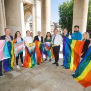 Members of the With Pride Committee at Bank of Ireland.