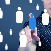 Woman selecting staff.