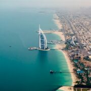 Aerial view of Dubai.
