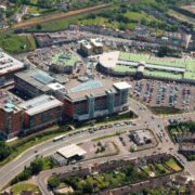 Aerial view of Blackpool Shopping Centre and Retail Park in Cork.