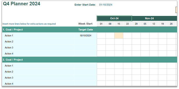 Image of a Q4 planner.