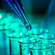 vials in a pharmaceutical lab.