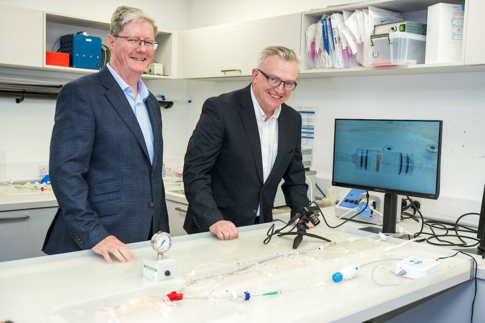 Two men in a medtech lab.