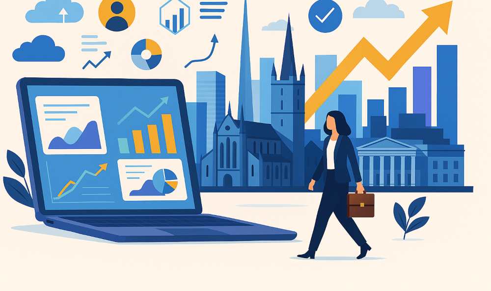 Graphic showing Ireland's prowess in the area of enterprise software and SaaS entrepreneurship.