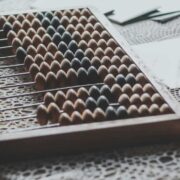 Image of an abacus to signify accounting work.